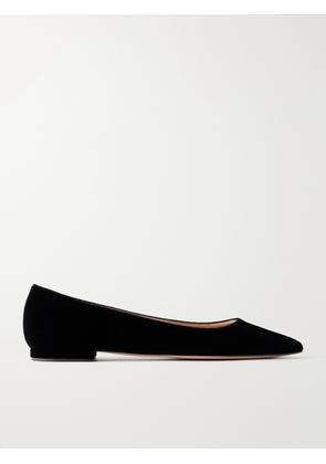 Gianvito Rossi - Gianvito Velvet Ballet Flats - Black - IT36,IT36.5,IT37,IT37.5,IT38,IT38.5,IT39,IT39.5,IT40,IT40.5,IT41,IT41.5,IT42