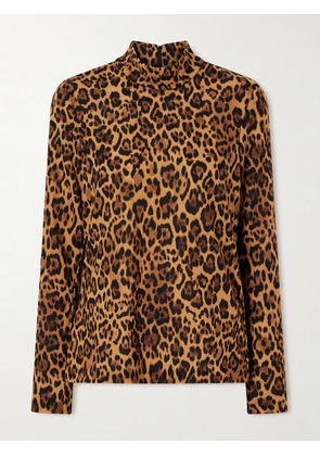 Anna Sui - Leopard-print Turtleneck Sweater - Animal Print - x small,small,medium,large