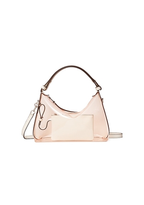 Tory Burch Mellow Clear Shoulder Bag in Pink,White.