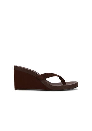 Steve Madden Playing Sandal in Chocolate. Size 6. Also in 6.5, 7, 7.5, 8, 8.5, 9, 9.5, 10.