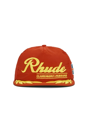 Rhude Clermont-Ferrand Souvenir Hat in Orange.