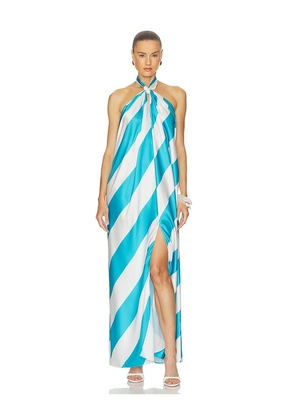 Ronny Kobo Chantell Dress in Blue. Size XS. Also in S, M, L.
