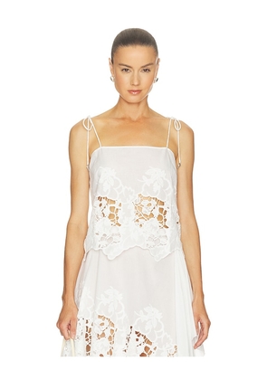 Ronny Kobo Blaire Top in White. Size XS. Also in S, M, L.