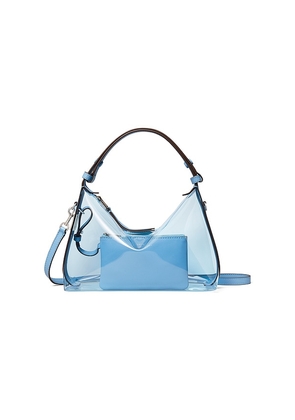 Tory Burch Mellow Clear Shoulder Bag in Blue.