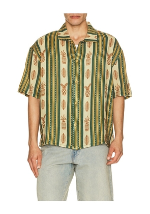 Rhythm Propagate Shirt in Green. Size S. Also in M, L, XL/1X.