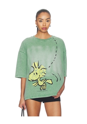Vintage Heavy x Peanuts Woodstock Tee in Sage. Size S. Also in M, L, XL/1X.