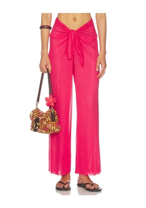 Vix Swimwear Pareo Pants in Red. Size XS. Also in S, M, L, XL.