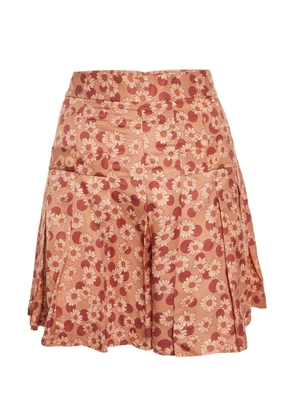 SANDRO floral polka-dot skort - Orange