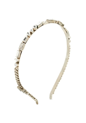 Dolce & Gabbana Pre-Owned crystal-embellished headband - Silver