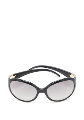 Jimmy Choo Pre-Owned Julia/S oversized sunglasses - Black