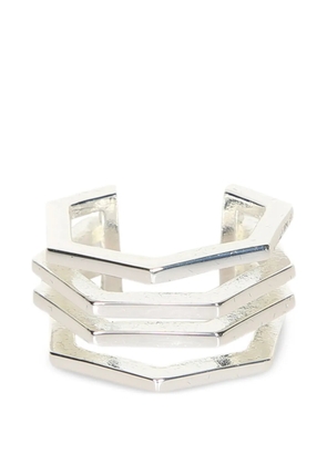 Federica Tosi geometric layered ring - Silver