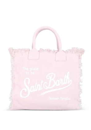 MC2 Saint Barth fringed-edge tote bag - Pink