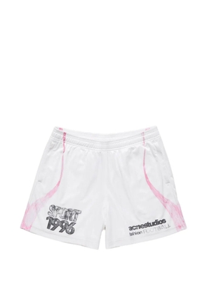 Acne Studios casual graphic shorts - White