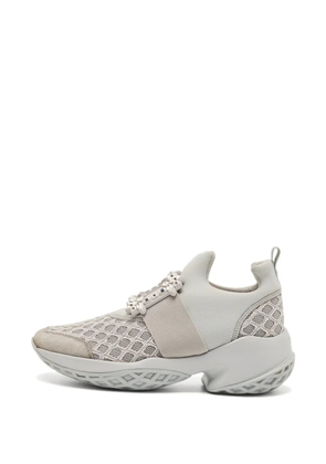 Roger Vivier Vintage Viv Run Strass buckle sneakers - Grey