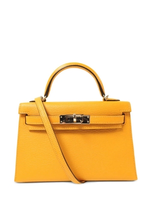 Hermès Pre-Owned Mini Kelly leather handbag - Yellow