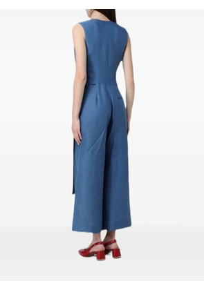 MeimeiJ linen wrap-style jumpsuit - Blue
