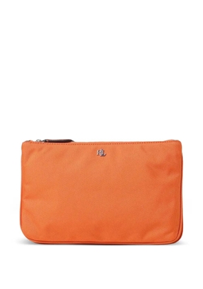 Lauren Ralph Lauren Landyn logo-plaque shoulder bag - Orange