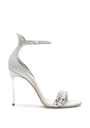 Casadei Cappa Blade crystal-embellished sandals - Silver