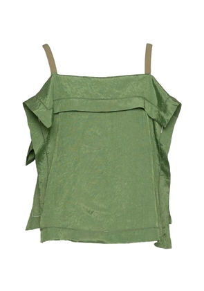 Muller Of Yoshiokubo Wrinkles ruffled top - Green