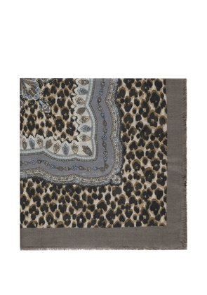 ETRO Paisley animal-print scarf - Neutrals