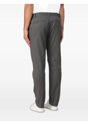 Armani Exchange belt-loop buttoned trousers - Grey