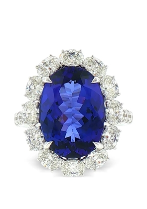 HYT Jewelry tanzanite and diamond ring - Silver