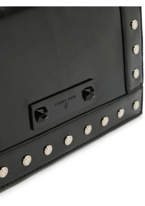 Iceberg stud-embellished shoulder bag - Black