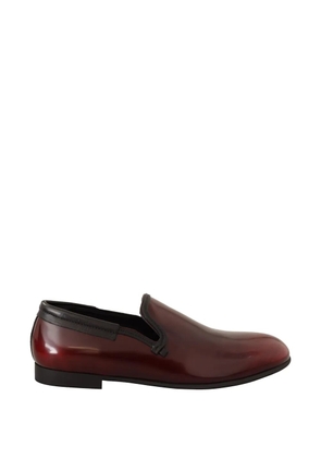 Dolce & Gabbana polished leather loafers - Red