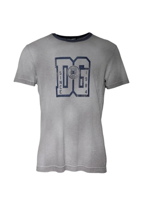 Dolce & Gabbana logo-print crew-neck T-shirt - Grey