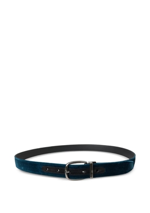 Dolce & Gabbana velvet buckle belt - Blue