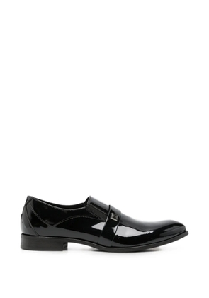 Carlo Pignatelli patent-finish slip-on shoes - Black