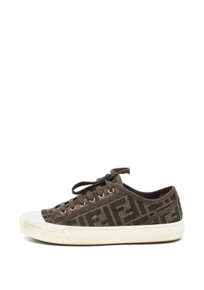 Fendi Pre-Owned FF-motif Domino sneakers - Brown