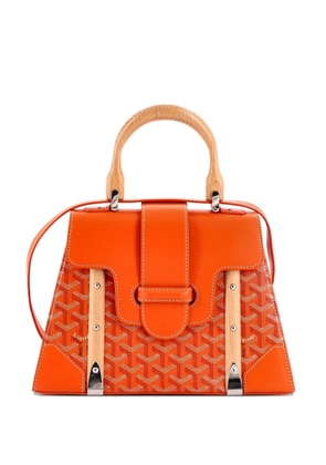 Goyard Pre-Owned Saigon Top Handle Bag Coated Canvas with Leather PM satchel - Orange