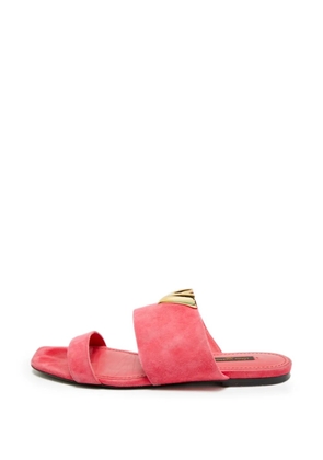 Louis Vuitton Pre-Owned Essential V suede slides - Pink