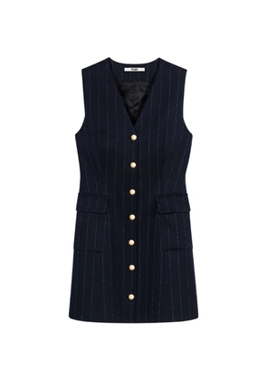 Maje sleeveless tailored lurex dress - Blue