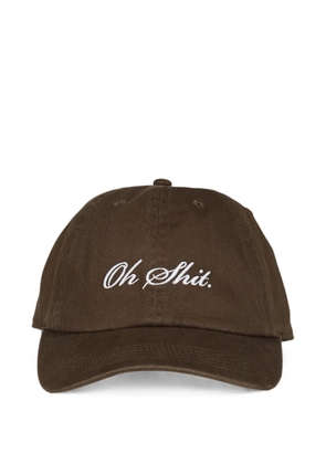 MARKGONG logo-embroidered baseball cap - Brown