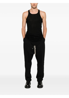 Rick Owens drawstring drop-crotch trousers - Black
