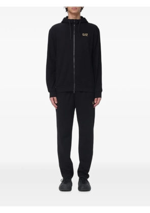 Ea7 Emporio Armani logo-print track pants - Black