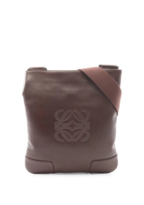 Loewe Pre-Owned 2010s Anagram embossed shoulder bag - Brown
