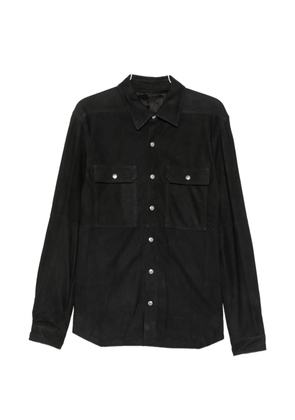 Rick Owens suede press-stud jacket - Black