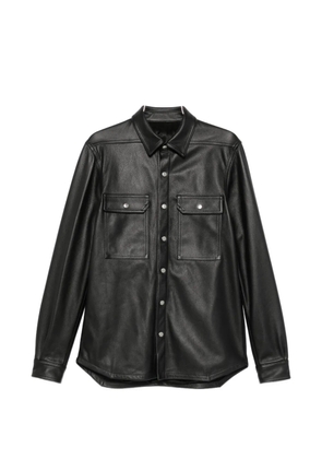Rick Owens Outershirt leather shirt jacket - Black