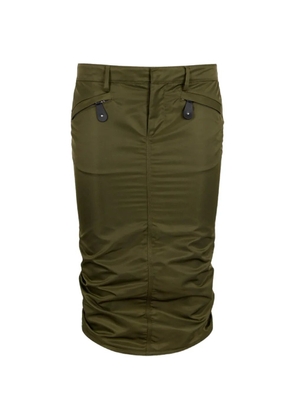 DSQUARED2 ruched kick skirt - Green