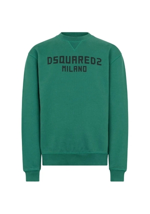 DSQUARED2 Milano cool-fit crewneck sweatshirt - Green