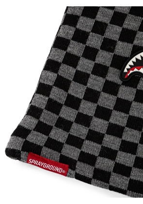 Sprayground check-pattern balaclava - Black