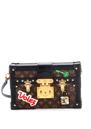Louis Vuitton Pre-Owned Petite Malle Handbag Limited Edition Patches Monogram Canvas crossbody bag - Brown