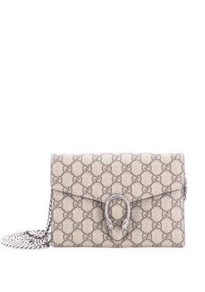 Gucci Pre-Owned Dionysus Chain Wallet GG Coated Canvas Small crossbody bag - Brown