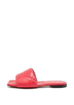 Bottega Veneta Pre-Owned Lido quilted slides - Red