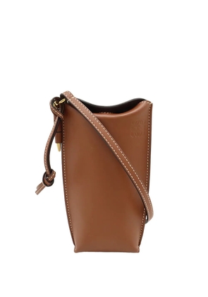 Loewe Pre-Owned 2010-2026 Leather Gate Pocket crossbody bag - Brown
