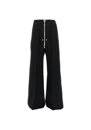 Rick Owens drawstring-fastening wide-leg trousers - Black