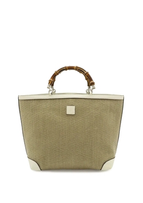Gucci Pre-Owned 2000-2015 Raffia Bamboo Childrens tote bag - Brown